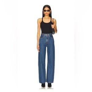 NWT Levi’s Ribcage wide leg jeans in “Wrong” medium wash